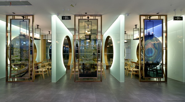 餐厅店面设计【食彩】云南料理餐饮设计案例-大厅前区