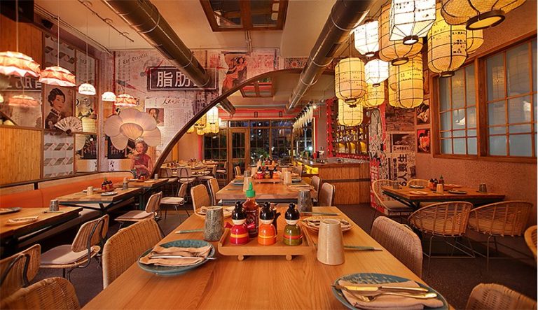 全国十大餐饮设计公司分享孟买伊萨卡亚日式主题面馆装修案例