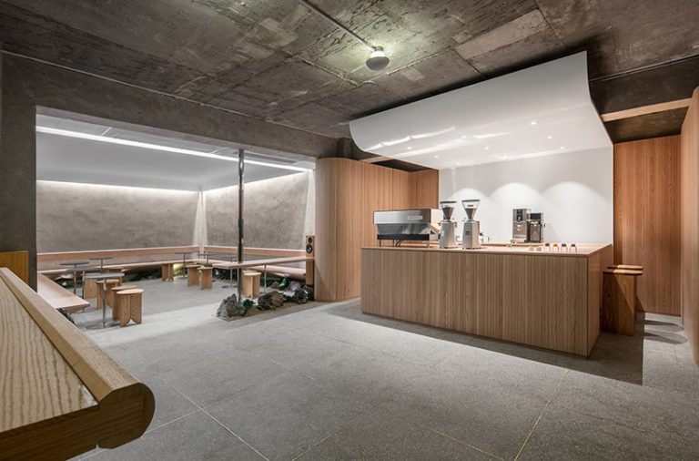 连锁餐饮策划公司分享现代简约主义和传统韩国美学咖啡店装修案例
